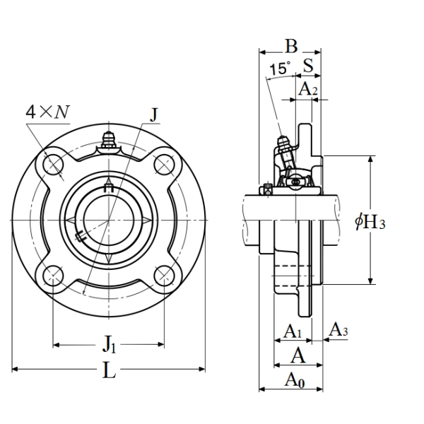 Gối đỡ UCFCX07D1