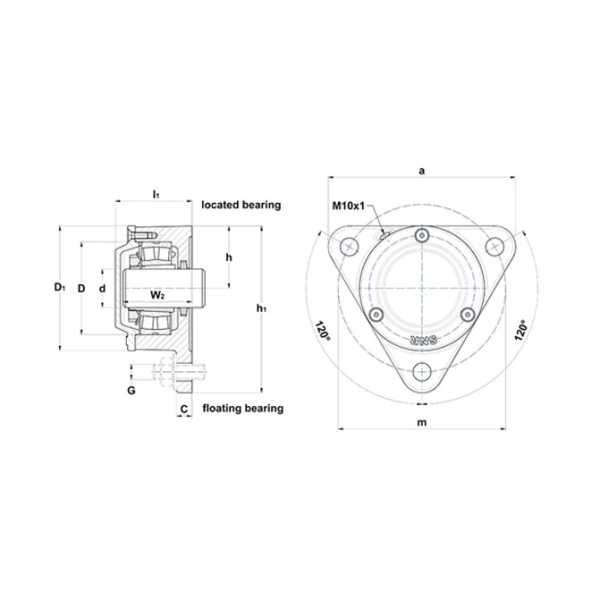 Gối đỡ 722511 DA